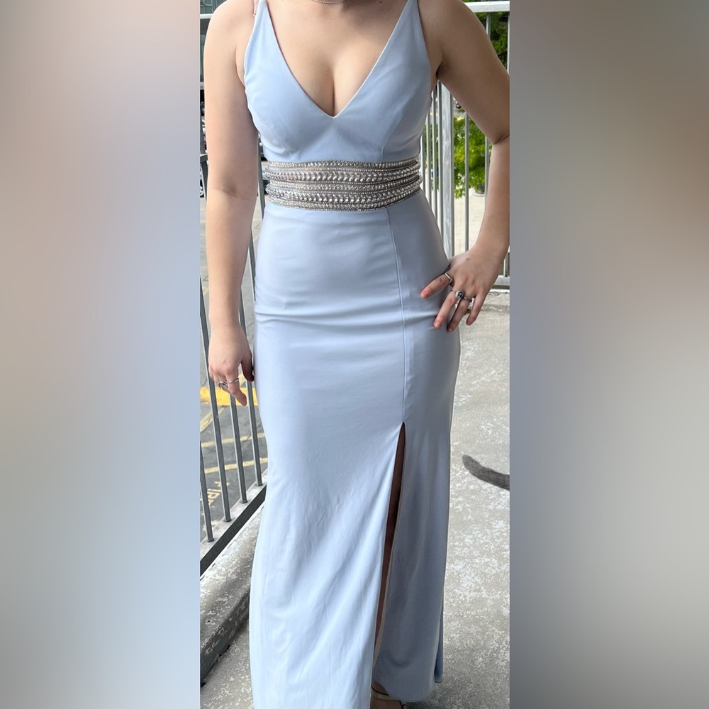 pink tassel dress Sequins Short Formal Sleeveless Spaghetti Strap and graduations with our new-in-dm SELF PORTRAIT | Cream Color:Powder Blue Print